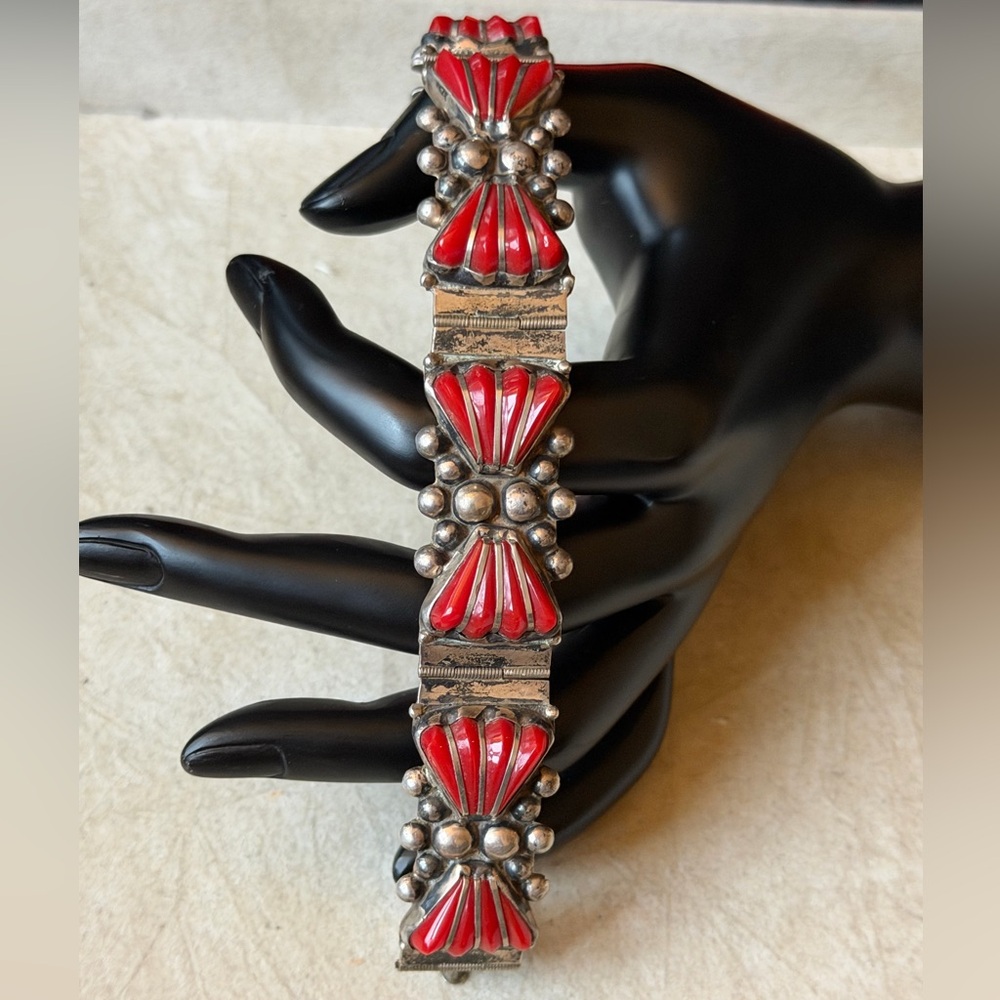 Vintage Sterling Silver Mexico Link Bracelet